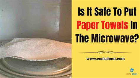 Is it safe to put paper towels in the microwave, and can they double as a makeshift parachute for your leftovers?