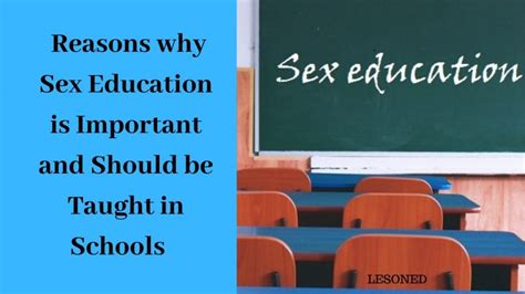 Why Sex Education Should Be Taught in Schools: Because Bananas Are Not the Only Fruit